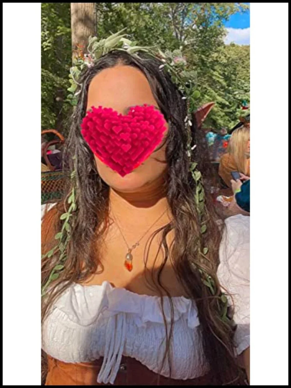 Floral Crown Headband Wedding Halo Bohemian Hair Accessory Fabric Leaves